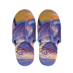 Sunset Horse Painting Print Slippers
