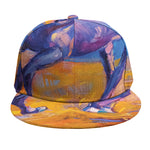 Sunset Horse Painting Print Snapback Cap