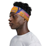 Sunset Horse Painting Print Sports Headband