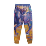 Sunset Horse Painting Print Sweatpants