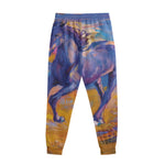 Sunset Horse Painting Print Sweatpants