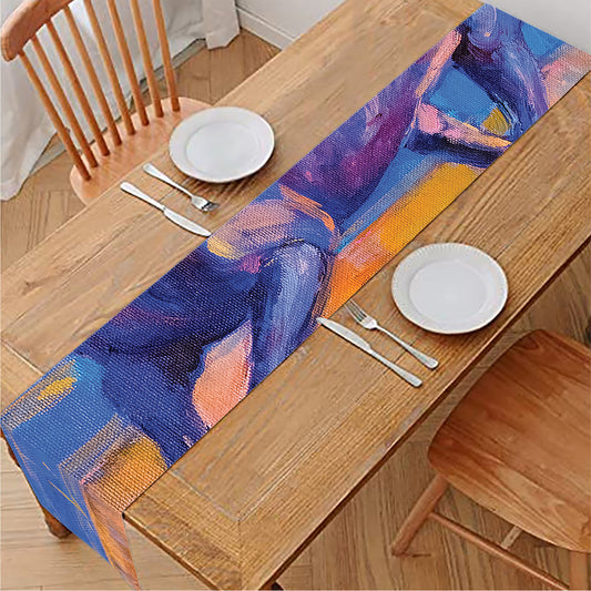 Sunset Horse Painting Print Table Runner