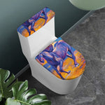 Sunset Horse Painting Print Toilet Lid And Tank Cover Set