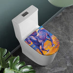 Sunset Horse Painting Print Toilet Lid Cover