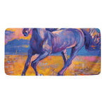 Sunset Horse Painting Print Towel