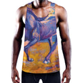 Sunset Horse Painting Print Men's Workout Tank Top
