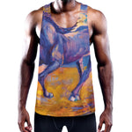 Sunset Horse Painting Print Training Tank Top