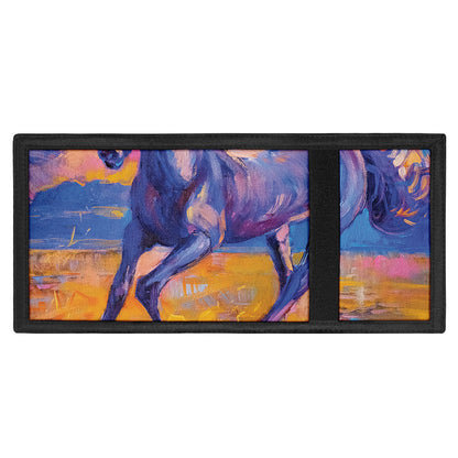 Sunset Horse Painting Print Trifold Wallet