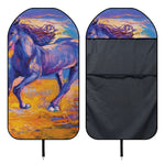 Sunset Horse Painting Print Waterproof Car Seat Cover