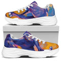 Sunset Horse Painting Print White Chunky Shoes