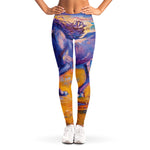 Sunset Horse Painting Print Women's Leggings