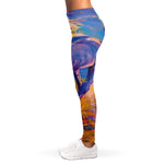 Sunset Horse Painting Print Women's Leggings