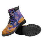 Sunset Horse Painting Print Work Boots