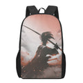 Sunset Japanese Samurai Print 17 Inch Backpack