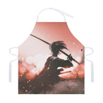 Sunset Japanese Samurai Print Adjustable Apron