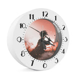 Sunset Japanese Samurai Print Alarm Clock