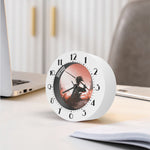 Sunset Japanese Samurai Print Alarm Clock