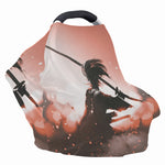 Sunset Japanese Samurai Print Baby Seat Cover