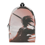 Sunset Japanese Samurai Print Backpack