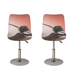 Sunset Japanese Samurai Print Bar Stool Covers