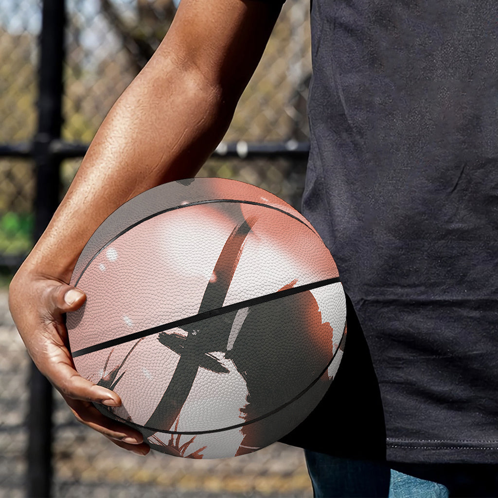 Sunset Japanese Samurai Print Basketball