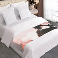 Sunset Japanese Samurai Print Bed Runner