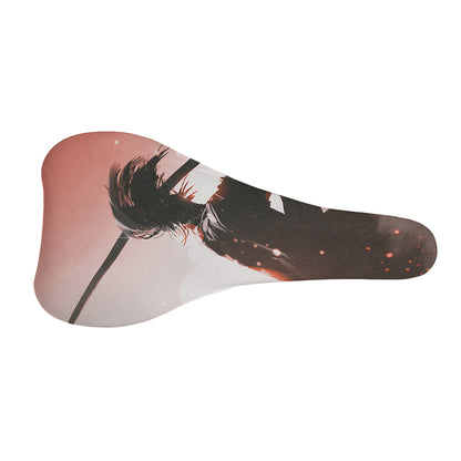 Sunset Japanese Samurai Print Bicycle Seat Cover