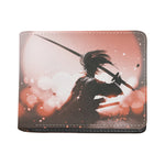 Sunset Japanese Samurai Print Bifold Wallet
