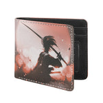 Sunset Japanese Samurai Print Bifold Wallet