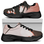 Sunset Japanese Samurai Print Black Chunky Shoes