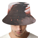 Sunset Japanese Samurai Print Bucket Hat