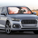 Sunset Japanese Samurai Print Car Windshield Sun Shade