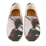 Sunset Japanese Samurai Print Casual Shoes