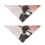 Sunset Japanese Samurai Print Dog Bandana