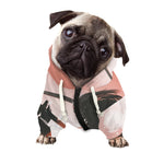 Sunset Japanese Samurai Print Dog Zip Up Hoodie