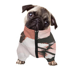 Sunset Japanese Samurai Print Dog Zip Up Jacket