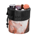 Sunset Japanese Samurai Print Drawstring Makeup Bag