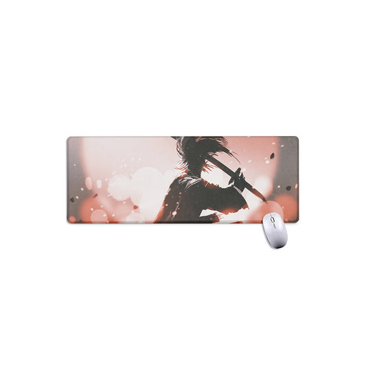 Sunset Japanese Samurai Print Extended Mouse Pad