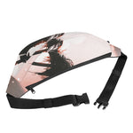 Sunset Japanese Samurai Print Fanny Pack
