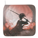 Sunset Japanese Samurai Print Hand Towel