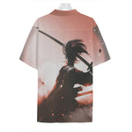 Sunset Japanese Samurai Print Hawaiian Shirt