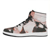 Sunset Japanese Samurai Print High Top Leather Sneakers