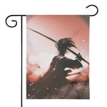 Sunset Japanese Samurai Print House Flag