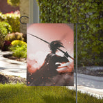 Sunset Japanese Samurai Print House Flag
