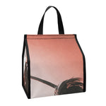 Sunset Japanese Samurai Print Insulated Lunch Tote