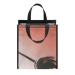 Sunset Japanese Samurai Print Insulated Lunch Tote