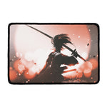 Sunset Japanese Samurai Print Kitchen Mat