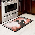 Sunset Japanese Samurai Print Kitchen Mat