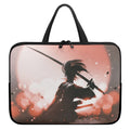 Sunset Japanese Samurai Print Laptop Sleeve With Handle