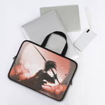 Sunset Japanese Samurai Print Laptop Sleeve With Handle